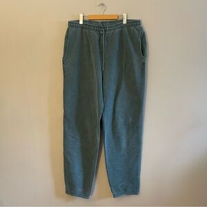 $19❄️ Wind River Vintage Wash Forest Green Cotton Jogger Sweatpants